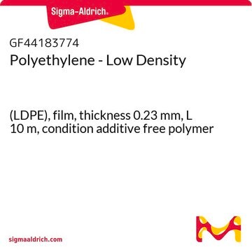 Polyethylene - Low Density (LDPE), film, thickness 0.23&#160;mm, L 10&#160;m, condition additive free polymer