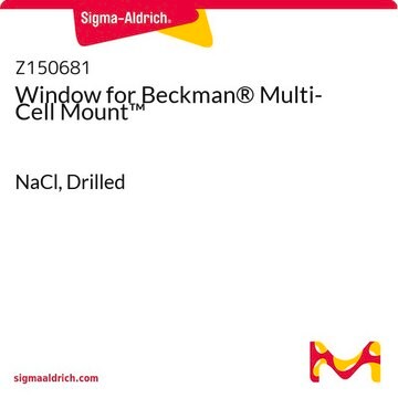 Window for Beckman&#174; Multi-Cell Mount&#8482; NaCl, Drilled