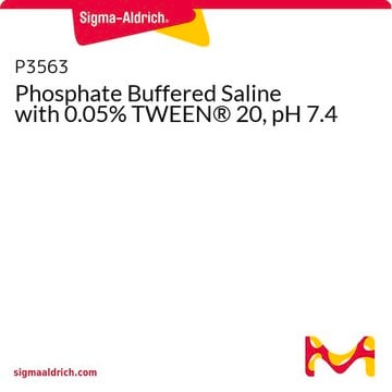 Disolución salina tamponada con fostato al 0,05&nbsp;% TWEEN&#174; 20, pH 7,4