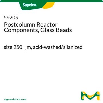 Postcolumn Reactor Components, Glass Beads size 250&#160;&#956;m, acid-washed/silanized