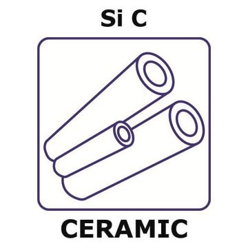 Silicon carbide - reaction bonded tube, outside diameter 10.0 mm, length 150 mm, wall thickness 2.8&#160;mm