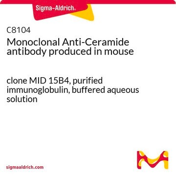 Monoclonal Anti-Ceramide antibody produced in mouse clone MID 15B4, purified immunoglobulin, buffered aqueous solution