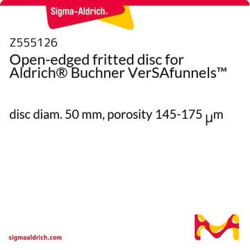 Open-edged fritted disc for Aldrich&#174; Buchner VerSAfunnels&#8482; disc diam. 50&#160;mm, porosity 145-175&#160;&#956;m