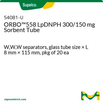 LpDNPH ORBO&#8482;-Röhrchen W,W,W separators, glass tube size × L 8&#160;mm × 115&#160;mm, pkg of 20&#160;ea