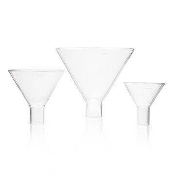 DURAN&#174; powder funnel with short wide stem glass funnel(s), funnel capacity (75&#160;mL)