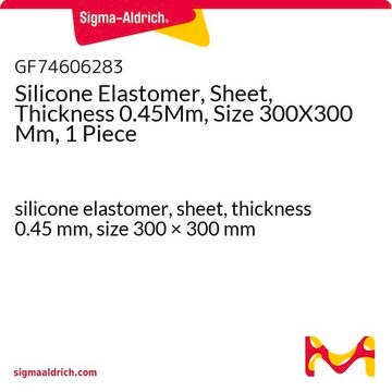 Silicone Elastomer, Sheet, Thickness 0.45Mm, Size 300X300 Mm, 1 Piece silicone elastomer, sheet, thickness 0.45&#160;mm, size 300 × 300&#160;mm