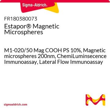 Estapor&#174; Magnetic Microspheres M1-020/50 Mag COOH PS 10%, Magnetic microspheres 200nm, ChemiLuminsecence Immunoassay, Lateral Flow Immunoassay