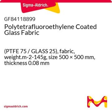 Polytetrafluoroethylene Coated Glass Fabric (PTFE 75 / GLASS 25), fabric, weight.m-2-145g, size 500 × 500&#160;mm, thickness 0.08&#160;mm