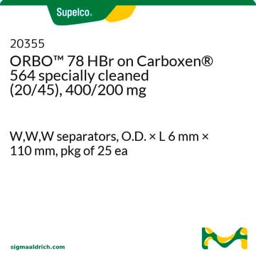 ORBO-78 400/200mg&#65292;每包 25 支 W,W,W separators, O.D. × L 6&#160;mm × 110&#160;mm, pkg of 25&#160;ea