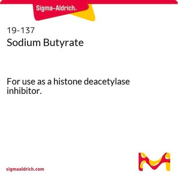 Butyrate de sodium For use as a histone deacetylase inhibitor.