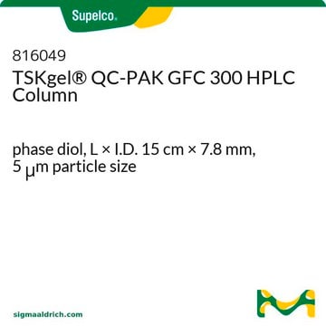 Columnas TSKgel&#174; SWXL phase diol, L × I.D. 15&#160;cm × 7.8&#160;mm, 5&#160;&#956;m particle size