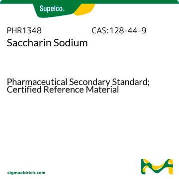 糖精钠 Pharmaceutical Secondary Standard; Certified Reference Material