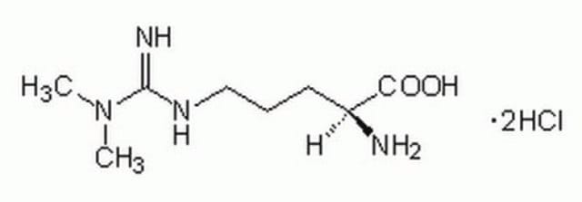 NG,NG-Dimethyl-L-arginine, Dihydrochloride A cell-permeable, reversible inhibitor of nitric oxide synthase in vitro (IC&#8325;&#8320; = 2-3 &#181;M) and in vivo.