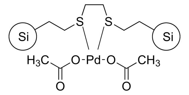 Palladium acetate 2-mercaptoethyl ethyl sulfide Silica &#8805;45&#160;&#956;m particle size (95%)