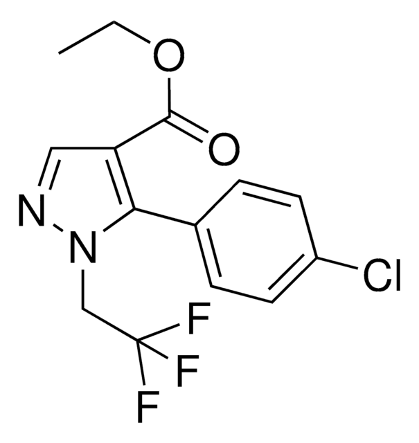 Ethyl 5-(4-chlorophenyl)-1-(2,2,2-trifluoroethyl)-1H-pyrazole-4-carboxylate AldrichCPR