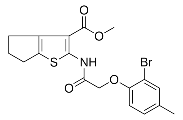 METHYL 2-{[(2-BROMO-4-METHYLPHENOXY)ACETYL]AMINO}-5,6-DIHYDRO-4H-CYCLOPENTA[B]THIOPHENE-3-CARBOXYLATE AldrichCPR