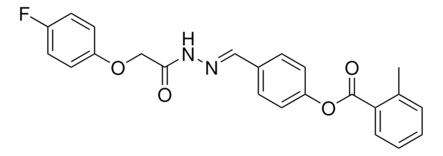 4-((2-(2-(4-FLUOROPHENOXY)ACETYL)HYDRAZONO)METHYL)PHENYL 2-METHYLBENZOATE AldrichCPR