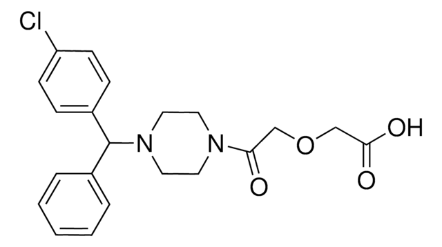 (2-[4-[(4-CHLOROPHENYL)(PHENYL)METHYL]-1-PIPERAZINYL]-2-OXOETHOXY)ACETIC ACID AldrichCPR