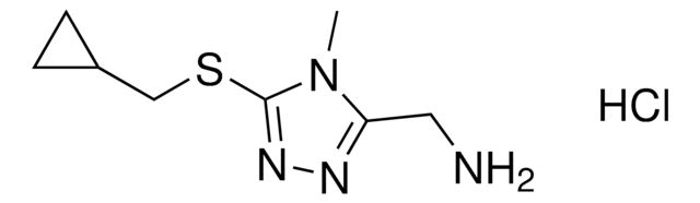 (5-((Cyclopropylmethyl)thio)-4-methyl-4H-1,2,4-triazol-3-yl)methanamine hydrochloride AldrichCPR