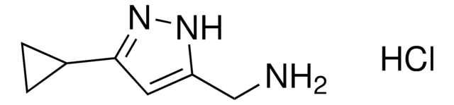 (3-Cyclopropyl-1H-pyrazol-5-yl)methanamine hydrochloride AldrichCPR