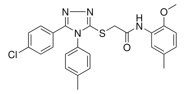 2-{[5-(4-CHLOROPHENYL)-4-(4-METHYLPHENYL)-4H-1,2,4-TRIAZOL-3-YL]SULFANYL}-N-(2-METHOXY-5-METHYLPHENYL)ACETAMIDE AldrichCPR