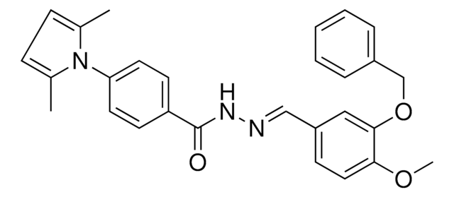 N'-(3-(BENZYLOXY)-4-MEO-BENZYLIDENE)-4-(2,5-DI-ME-1H-PYRROL-1-YL)BENZOHYDRAZIDE AldrichCPR