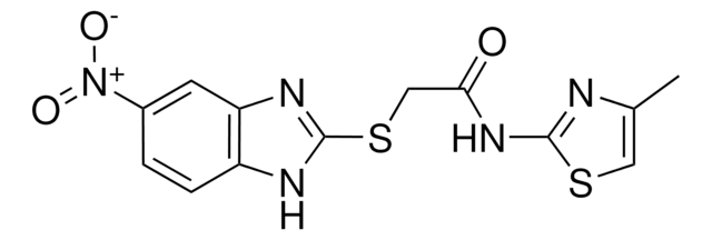 N-(4-METHYL-1,3-THIAZOL-2-YL)-2-[(5-NITRO-1H-BENZIMIDAZOL-2-YL)SULFANYL]ACETAMIDE AldrichCPR