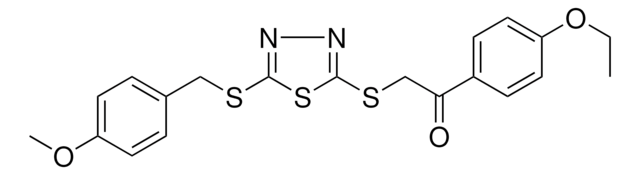 1-(4-ETHOXYPHENYL)-2-({5-[(4-METHOXYBENZYL)SULFANYL]-1,3,4-THIADIAZOL-2-YL}SULFANYL)ETHANONE AldrichCPR