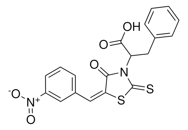 2-[(5E)-5-(3-NITROBENZYLIDENE)-4-OXO-2-THIOXO-1,3-THIAZOLIDIN-3-YL]-3-PHENYLPROPANOIC ACID AldrichCPR