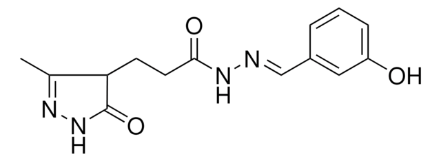 N'-[(E)-(3-HYDROXYPHENYL)METHYLIDENE]-3-(3-METHYL-5-OXO-4,5-DIHYDRO-1H-PYRAZOL-4-YL)PROPANOHYDRAZIDE AldrichCPR