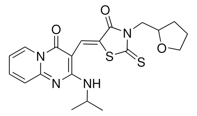 2-(ISOPROPYLAMINO)-3-{(Z)-[4-OXO-3-(TETRAHYDRO-2-FURANYLMETHYL)-2-THIOXO-1,3-THIAZOLIDIN-5-YLIDENE]METHYL}-4H-PYRIDO[1,2-A]PYRIMIDIN-4-ONE AldrichCPR