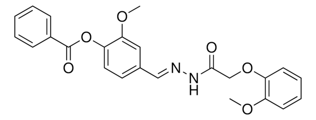 2-METHOXY-4-(2-((2-METHOXYPHENOXY)ACETYL)CARBOHYDRAZONOYL)PHENYL BENZOATE AldrichCPR