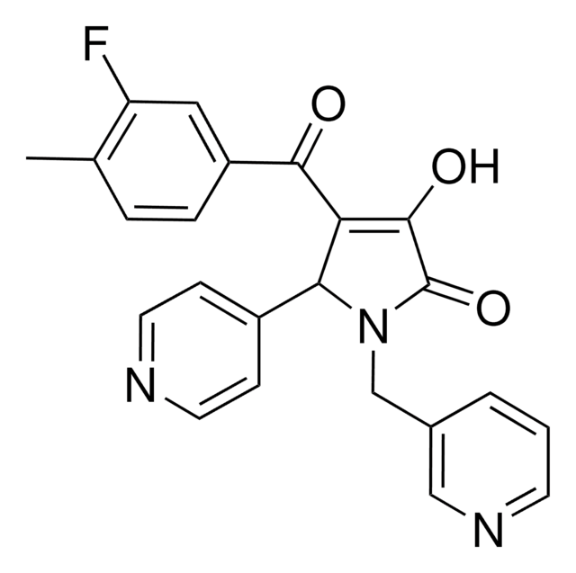 4-(3-FLUORO-4-METHYLBENZOYL)-3-HYDROXY-5-(4-PYRIDINYL)-1-(3-PYRIDINYLMETHYL)-1,5-DIHYDRO-2H-PYRROL-2-ONE AldrichCPR