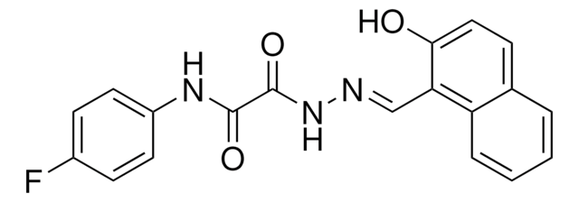 N-(4-FLUOROPHENYL)-2-(2-((2-HO-1-NAPHTHYL)METHYLENE)HYDRAZINO)-2-OXOACETAMIDE AldrichCPR