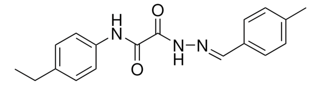 N-(4-ETHYLPHENYL)-2-(2-(4-METHYLBENZYLIDENE)HYDRAZINO)-2-OXOACETAMIDE AldrichCPR