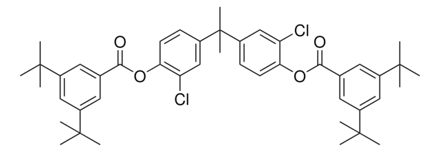 2-CHLORO-4-(1-{3-CHLORO-4-[(3,5-DITERT-BUTYLBENZOYL)OXY]PHENYL}-1-METHYLETHYL)PHENYL 3,5-DITERT-BUTYLBENZOATE AldrichCPR