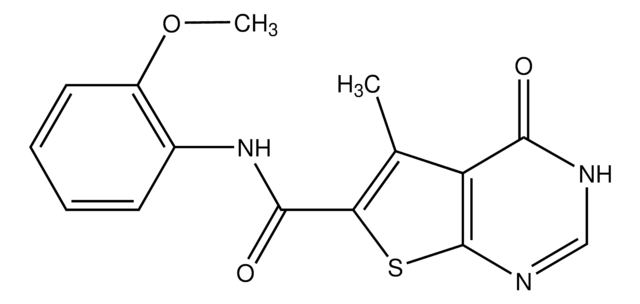 N-(2-Methoxyphenyl)-5-Me-4-oxo-3,4-dihydrothieno[2,3-d]pyrimidine-6-carboxamide