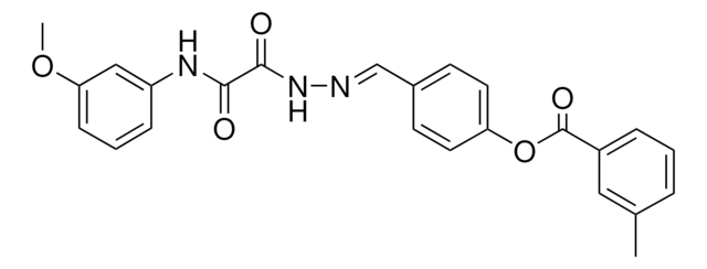 4-(2-((3-METHOXYANILINO)(OXO)ACETYL)CARBOHYDRAZONOYL)PHENYL 3-METHYLBENZOATE AldrichCPR