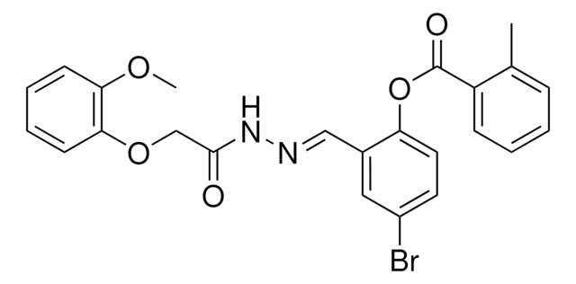 4-BROMO-2-(2-((2-METHOXYPHENOXY)ACETYL)CARBOHYDRAZONOYL)PHENYL 2-METHYLBENZOATE AldrichCPR