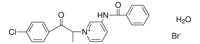 3-BENZOYLAMINO-1-(2-(4-CHLORO-PH)-1-ME-2-OXO-ETHYL)-PYRIDINIUM, BROMIDE HYDRATE AldrichCPR