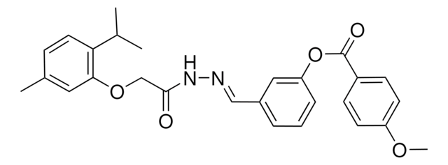 3-(2-((2-ISOPROPYL-5-METHYLPHENOXY)AC)CARBOHYDRAZONOYL)PHENYL 4-METHOXYBENZOATE AldrichCPR