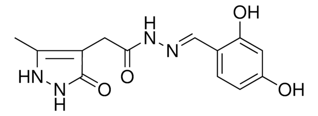 N'-[(E)-(2,4-DIHYDROXYPHENYL)METHYLIDENE]-2-(5-METHYL-3-OXO-2,3-DIHYDRO-1H-PYRAZOL-4-YL)ACETOHYDRAZIDE AldrichCPR