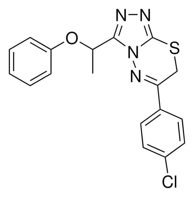 6-(4-CHLOROPHENYL)-3-(1-PHENOXYETHYL)-7H-[1,2,4]TRIAZOLO[3,4-B][1,3,4]THIADIAZINE AldrichCPR