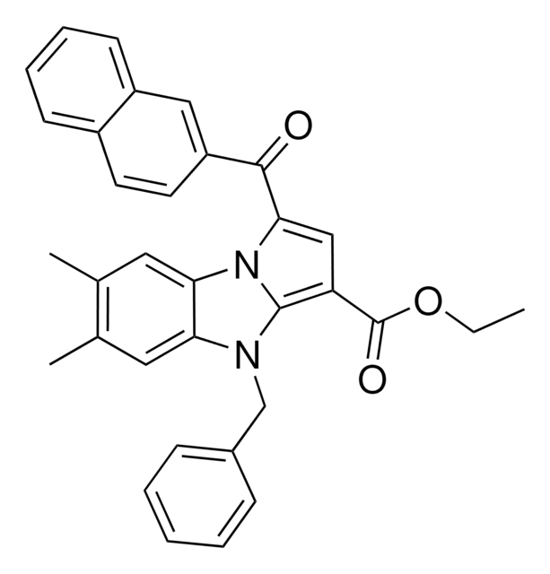 ETHYL 4-BENZYL-6,7-DIMETHYL-1-(2-NAPHTHOYL)-4H-PYRROLO(1,2-A)BENZIMIDAZOLE-3-CARBOXYLATE AldrichCPR