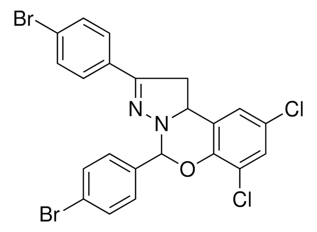 2,5-BIS(4-BROMOPHENYL)-7,9-DICHLORO-1,10B-DIHYDROPYRAZOLO(1,5-C)(1,3)BENZOXAZINE AldrichCPR