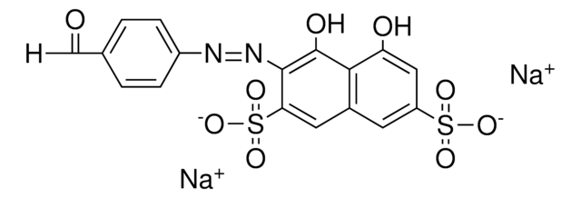 DISODIUM 3-[(4-FORMYLPHENYL)DIAZENYL]-4,5-DIHYDROXY-2,7-NAPHTHALENEDISULFONATE AldrichCPR