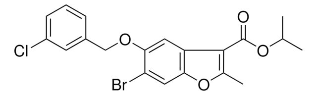 ISOPROPYL 6-BROMO-5-((3-CHLOROBENZYL)OXY)-2-METHYL-1-BENZOFURAN-3-CARBOXYLATE AldrichCPR