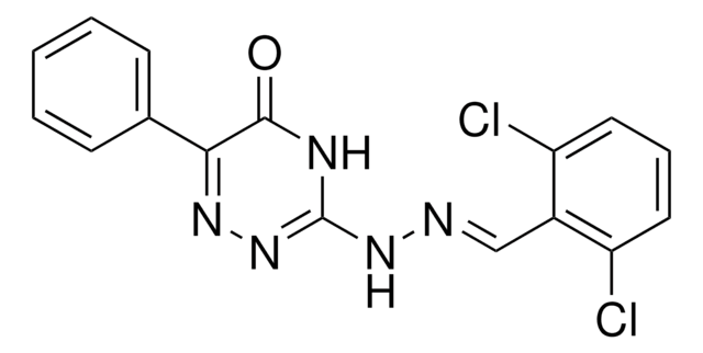 2,6-DICHLOROBENZALDEHYDE (5-OXO-6-PH-4,5-DIHYDRO-1,2,4-TRIAZIN-3-YL)HYDRAZONE AldrichCPR