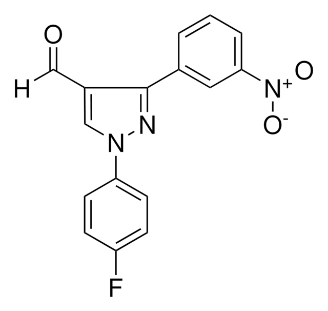 1-(4-FLUOROPHENYL)-3-(3-NITROPHENYL)-1H-PYRAZOLE-4-CARBALDEHYDE AldrichCPR