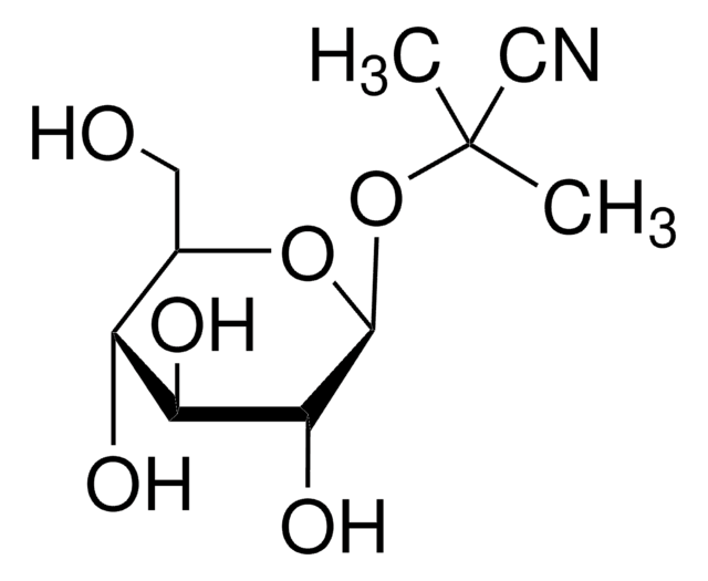 &#945;-Hydroxyisobutyronitrile &#946;-D-glucopyranoside &#8805;97% (HPLC)